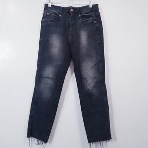 Anthropologie Pilcro & the Letterpress Women's Black High Rise  Frayed Hem Jeans